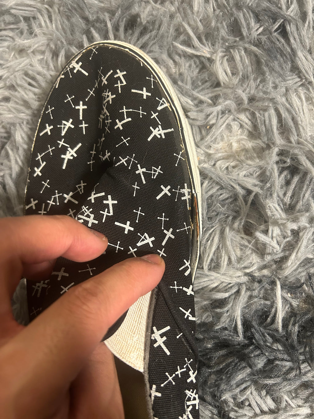 Undercover AW02 ‘Witches Cell Division’ Multi Cross Slip On Shoes Size 9.5 US