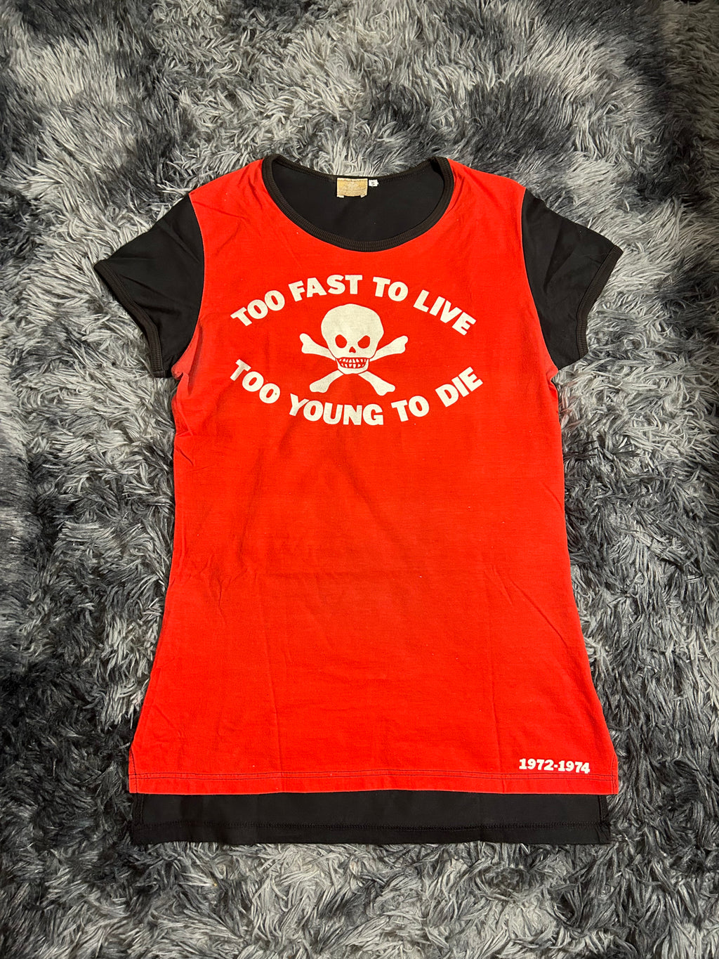 Runway SS93 Vivienne Westwood  ‘Too Fast To Live Too Young To Die’ T-Shirt Size Small