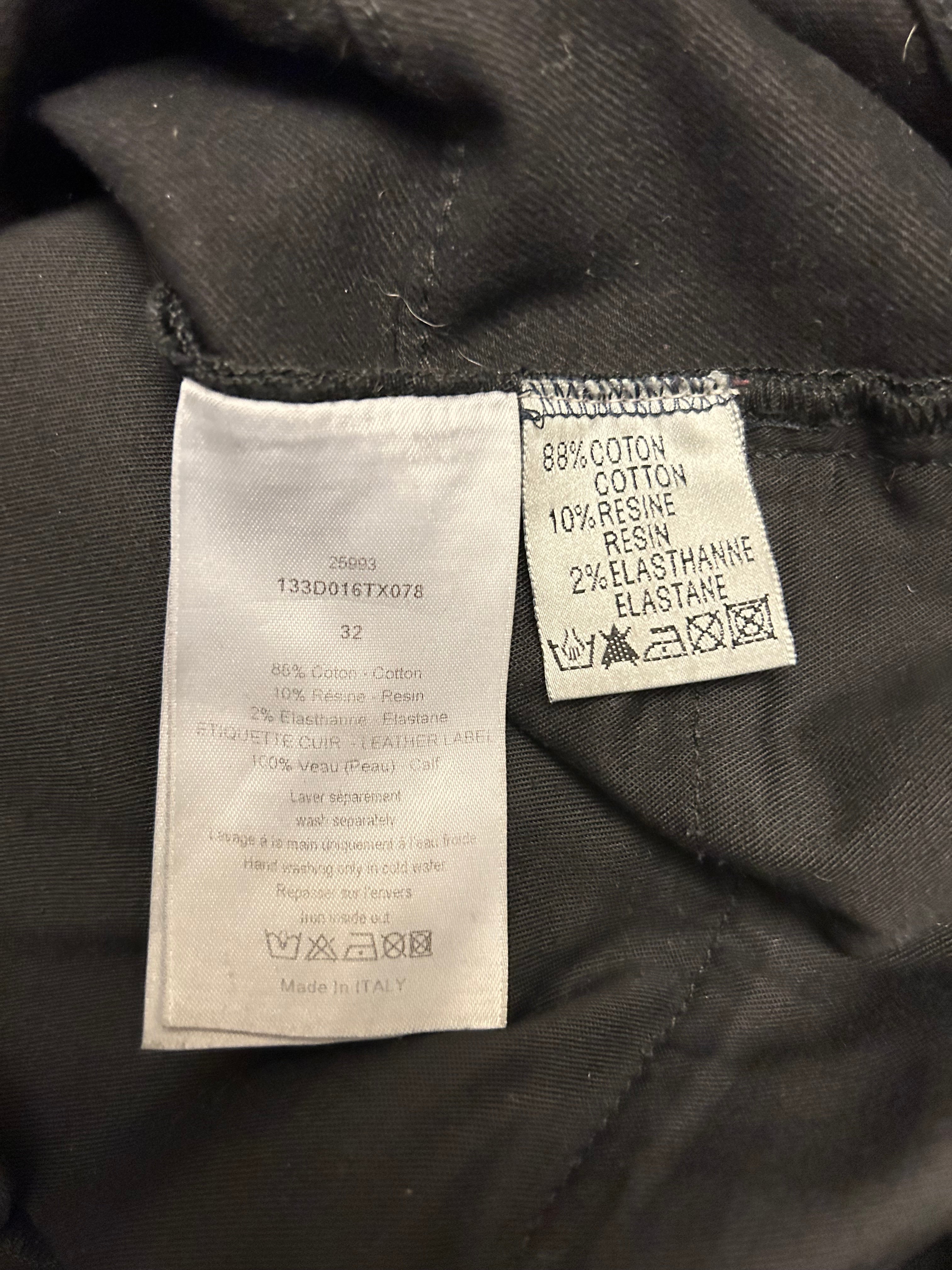Dior Homme AW10 Waxed Black Denim