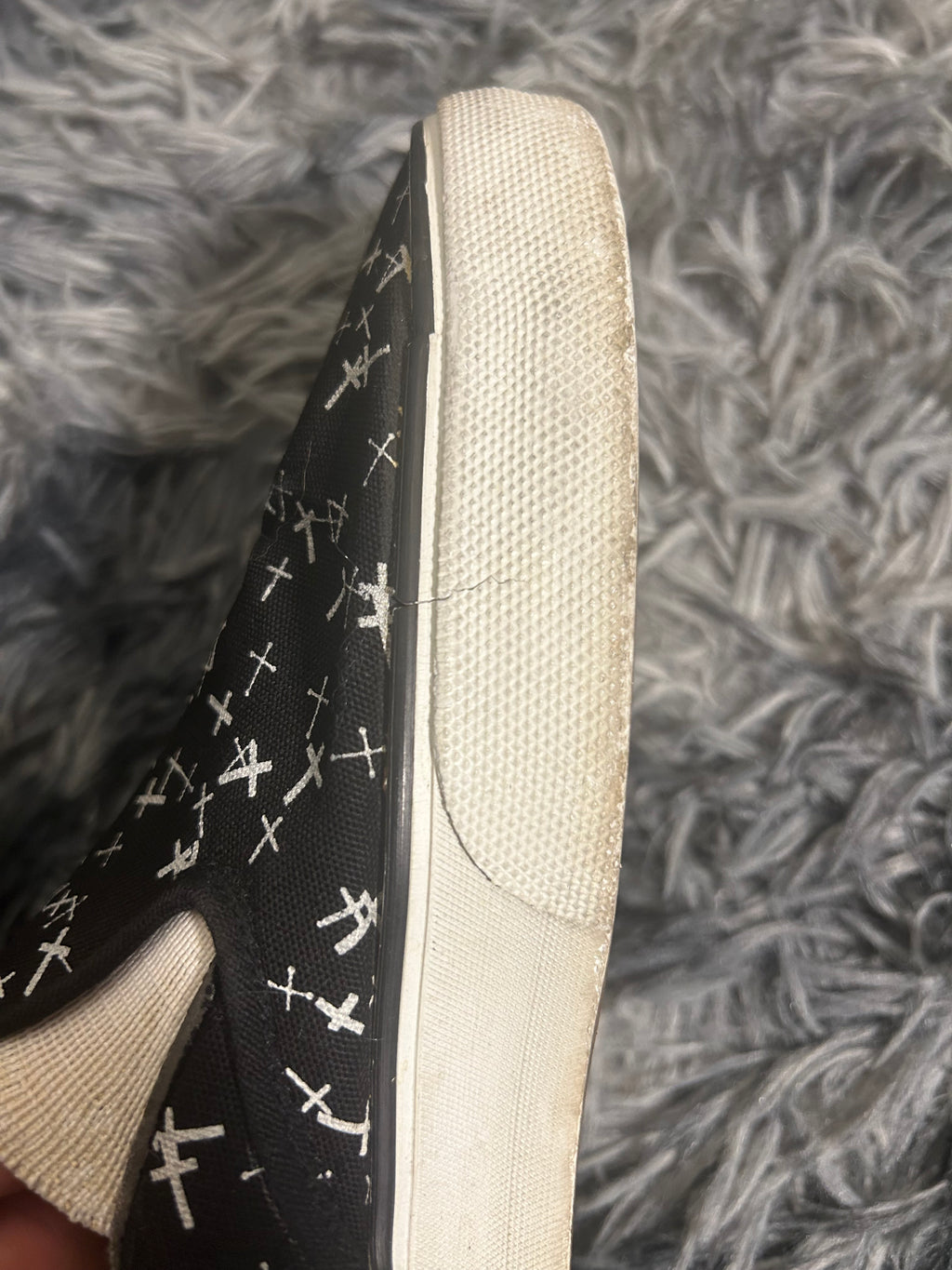 Undercover AW02 ‘Witches Cell Division’ Multi Cross Slip On Shoes Size 9.5 US