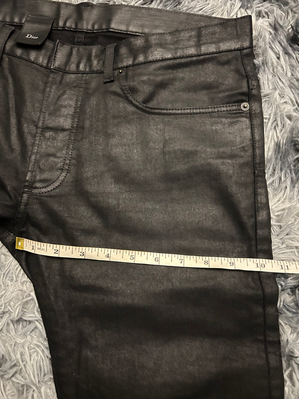 Dior Homme AW10 Waxed Black Denim
