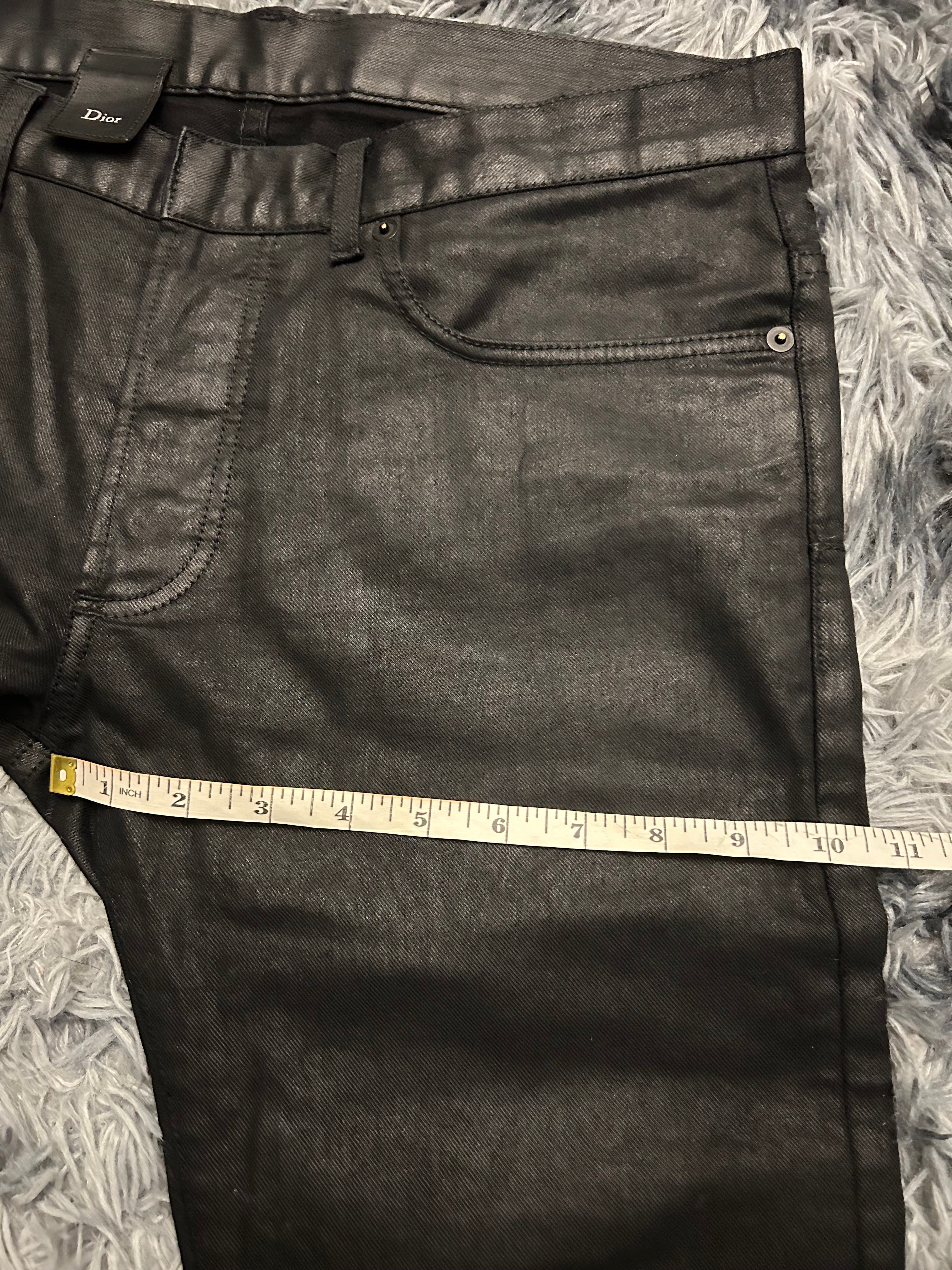Dior Homme AW10 Waxed Black Denim