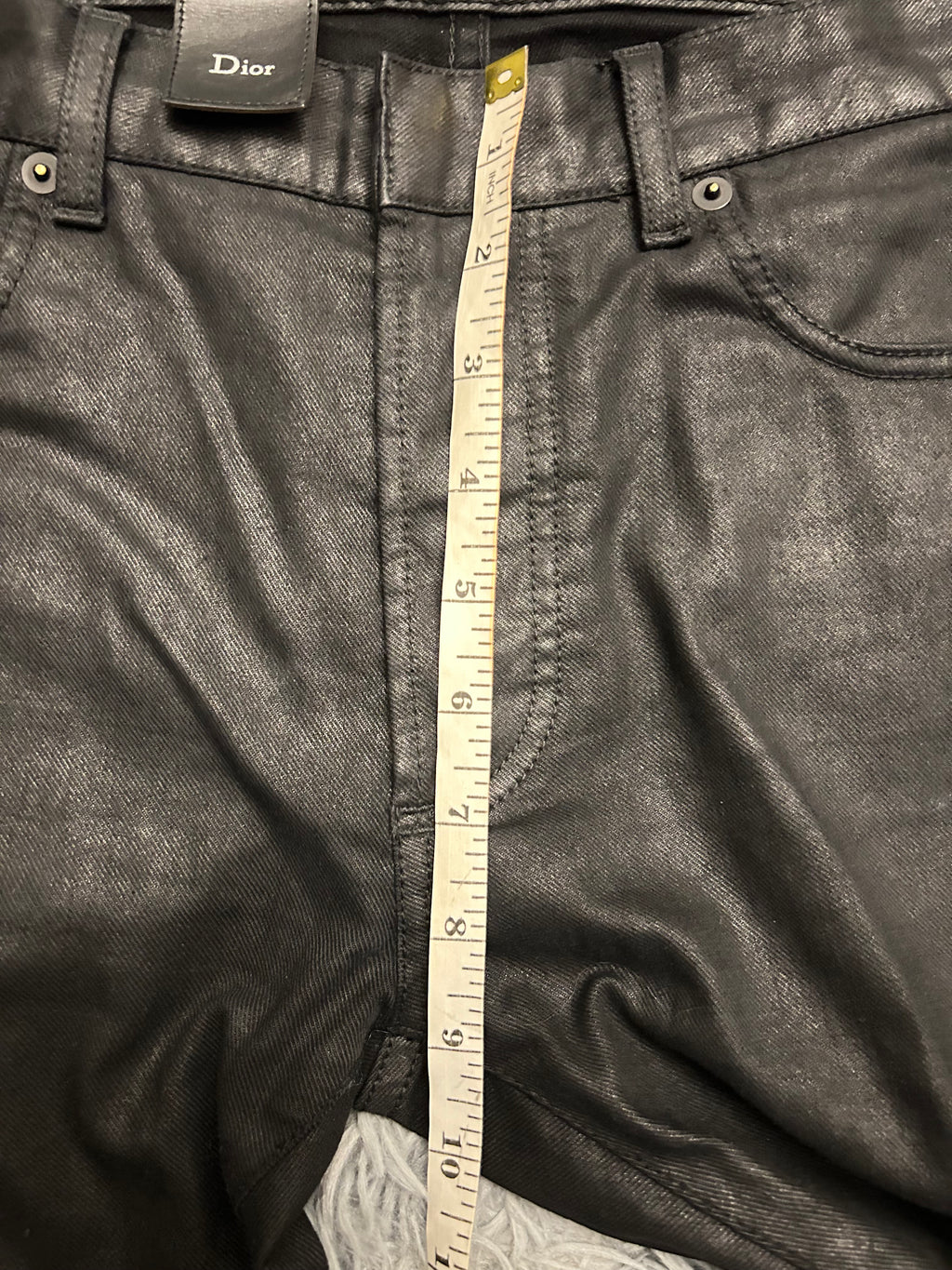 Dior Homme AW10 Waxed Black Denim