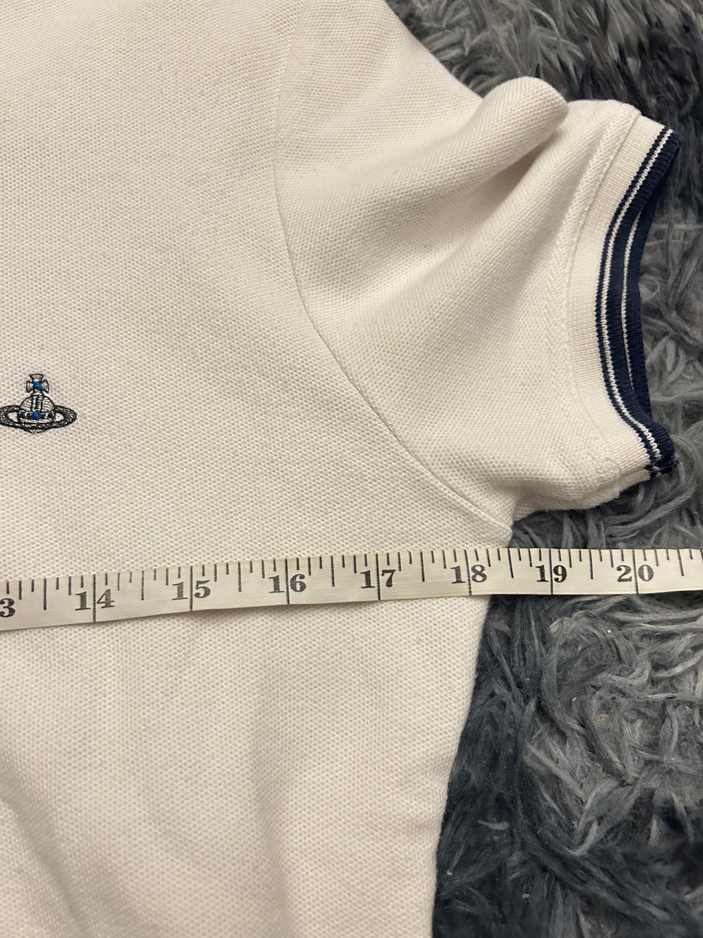 Vivienne Westwood 2010s Navy Striped Polo Size Small