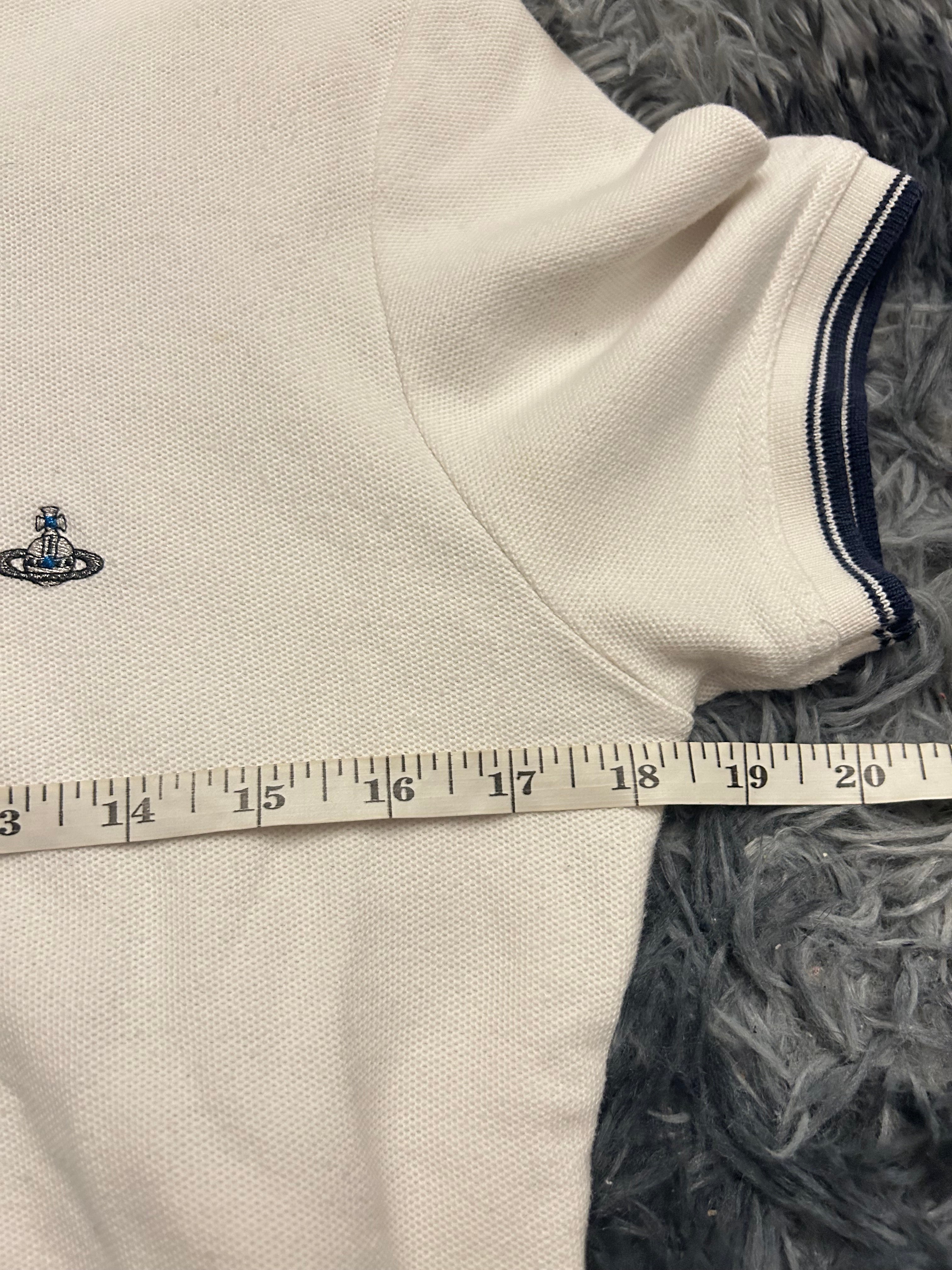Vivienne Westwood 2010s Navy Striped Polo Size Small