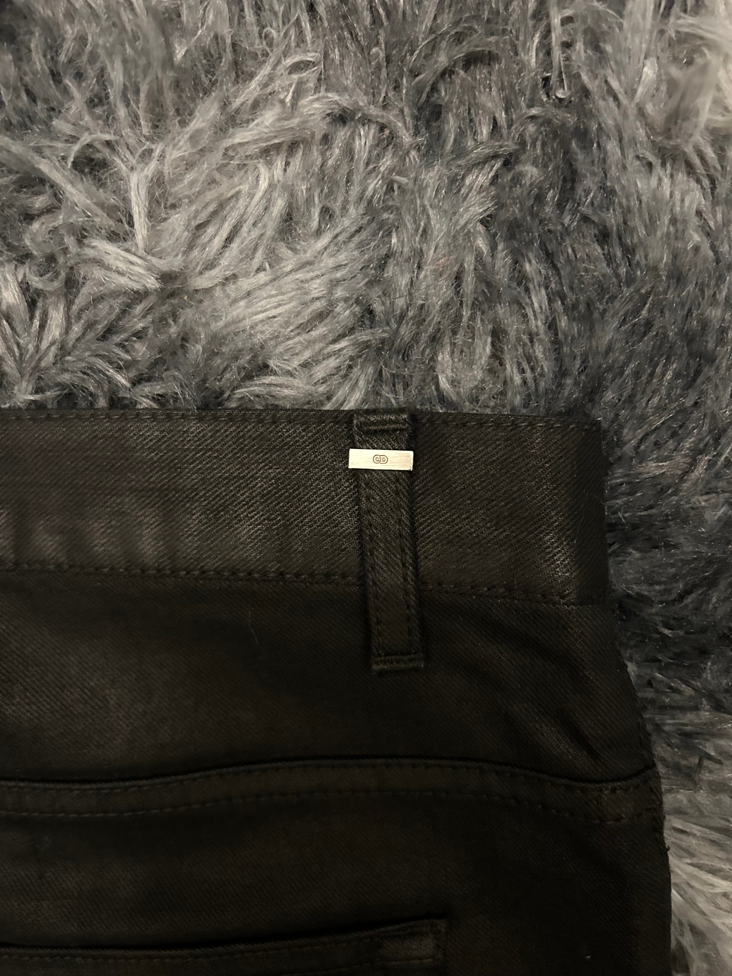 Dior Homme AW10 Waxed Black Denim