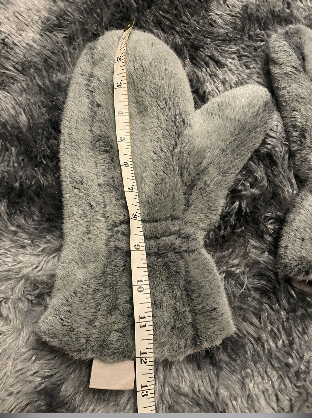 Vivienne Westwood Heather Grey Fur Mittens