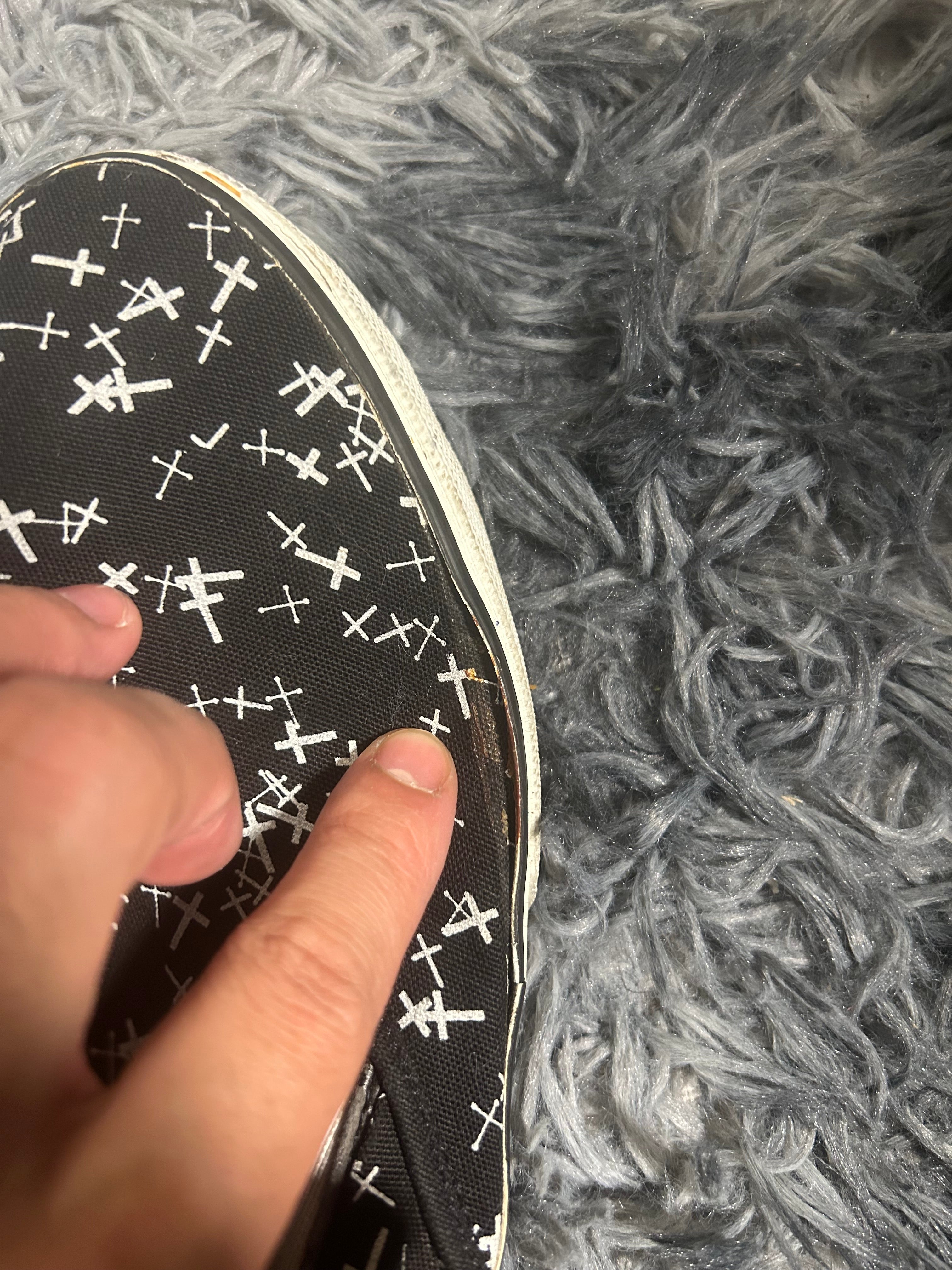 Undercover AW02 ‘Witches Cell Division’ Multi Cross Slip On Shoes Size 9.5 US