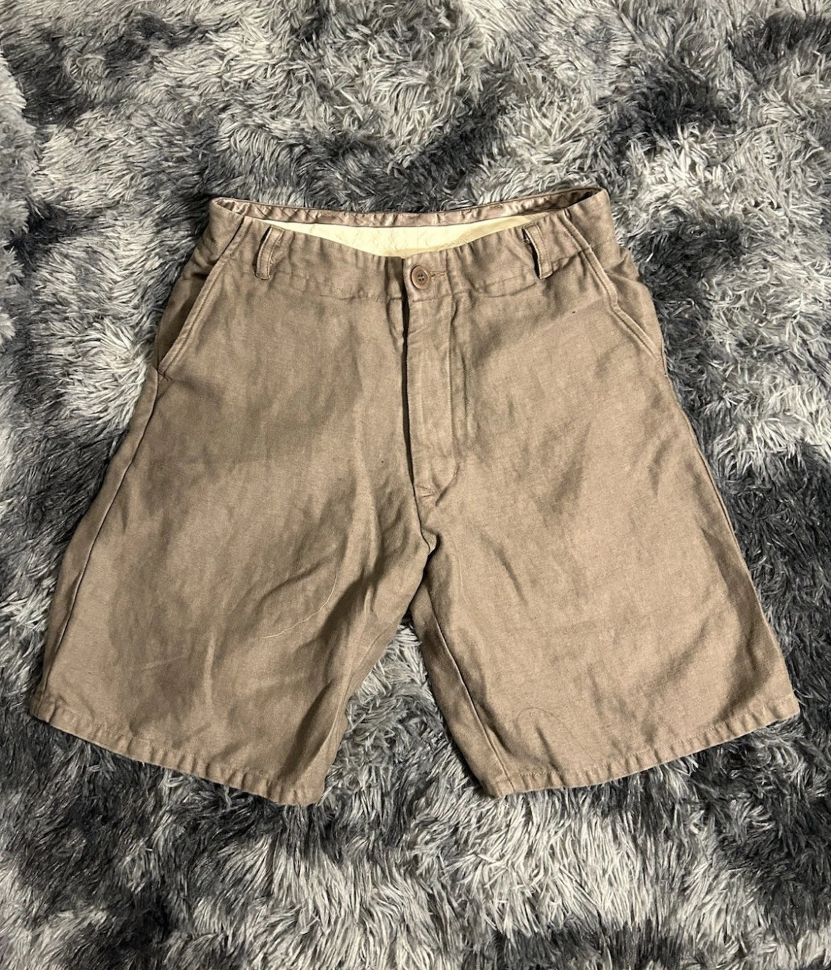 Rick Owens SS11 ‘Anthem’ Dust Canvas Shorts