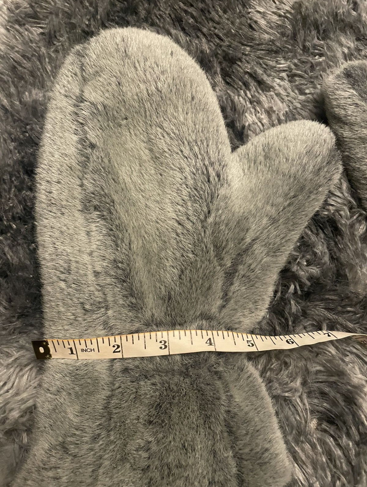 Vivienne Westwood Heather Grey Fur Mittens