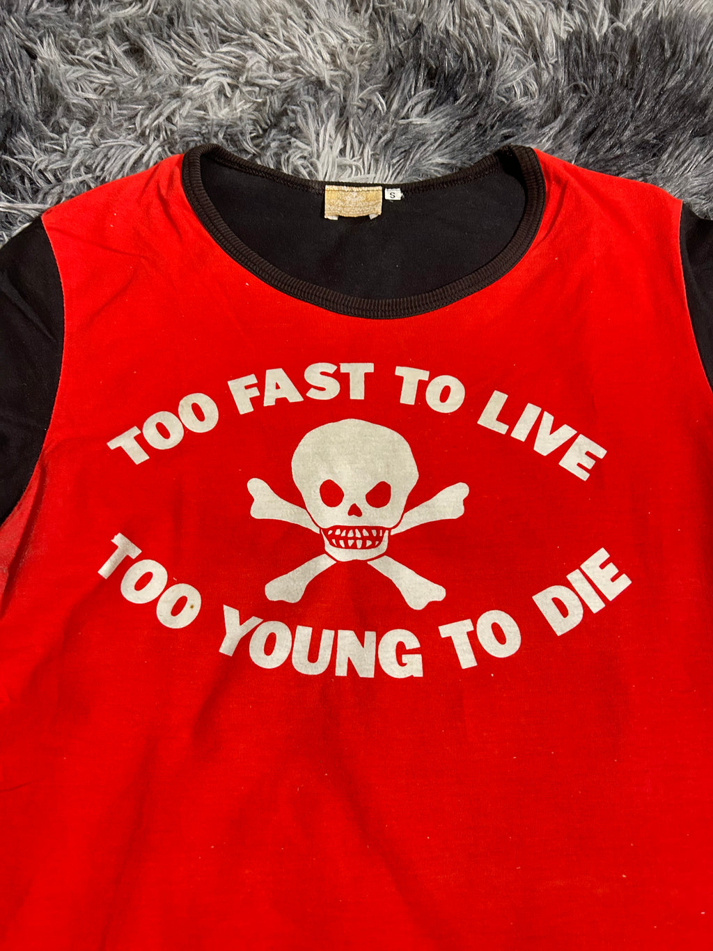 Runway SS93 Vivienne Westwood  ‘Too Fast To Live Too Young To Die’ T-Shirt Size Small