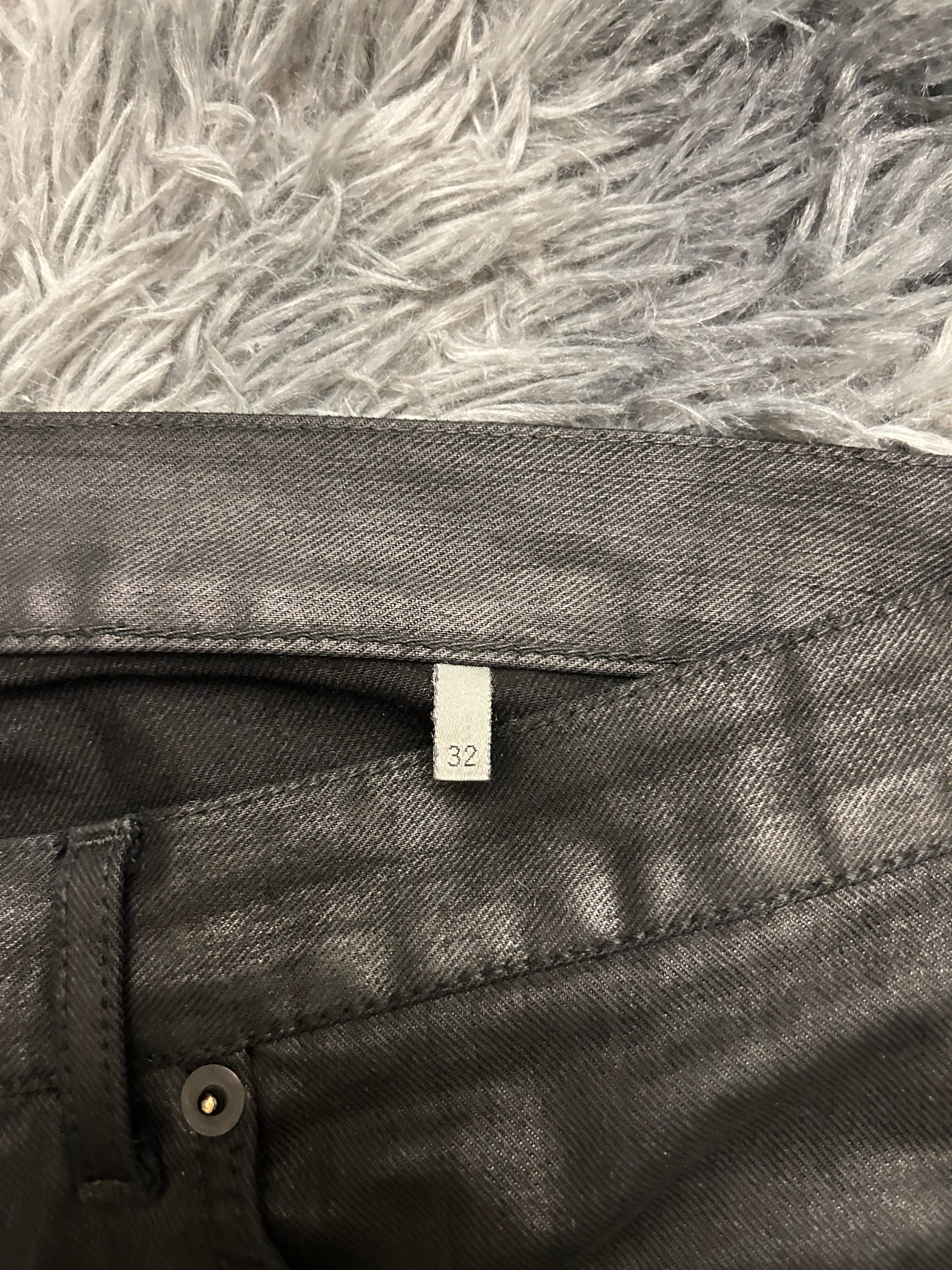 Dior Homme AW10 Waxed Black Denim