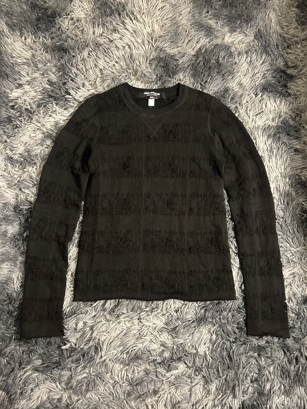 Junya Watanabe FW07 Distressed Grunge Knit Sweater Size Small