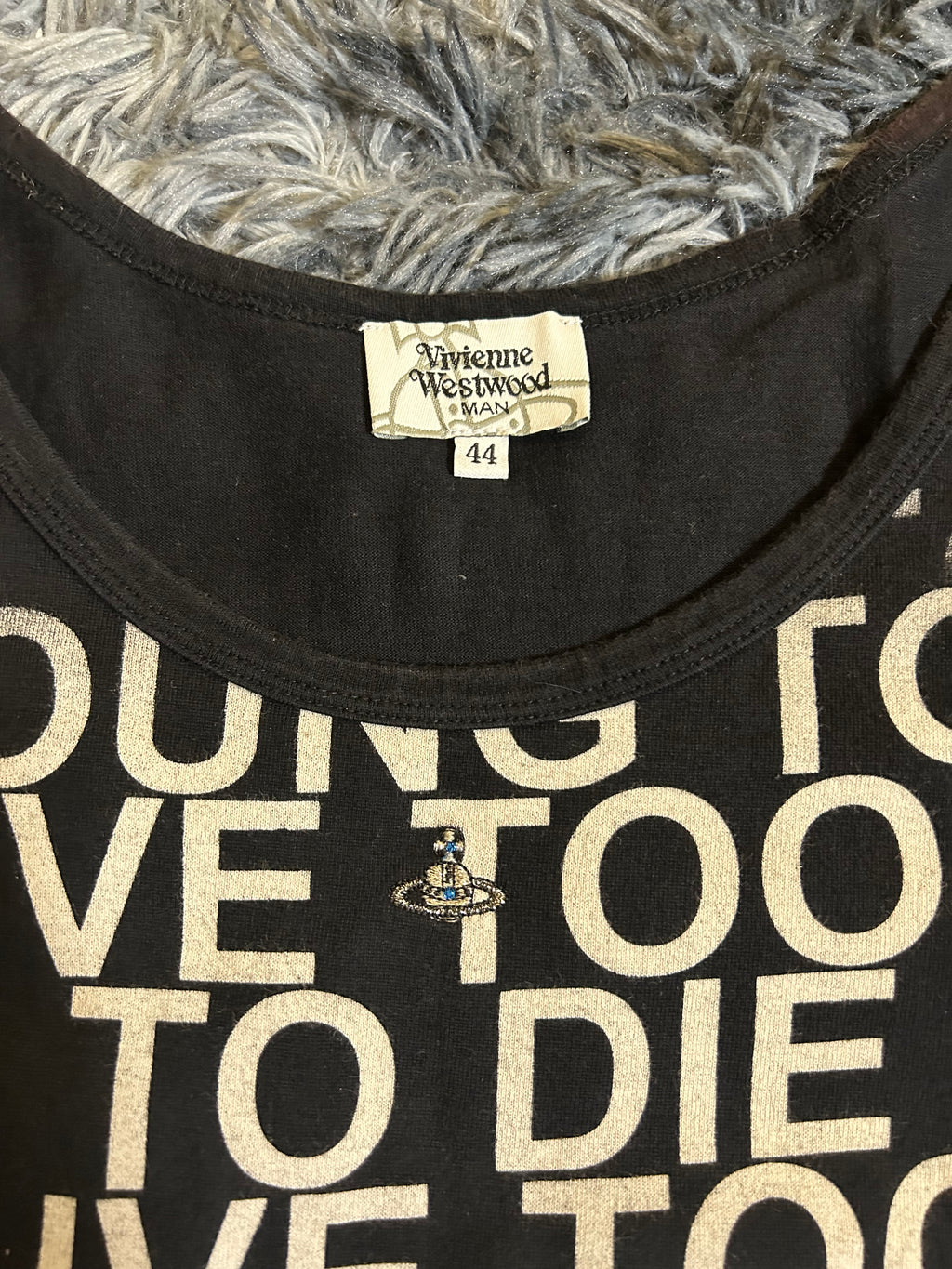 Vivienne Westwood 2010 ‘Too Fast To Live’ Typewriter Tank Top