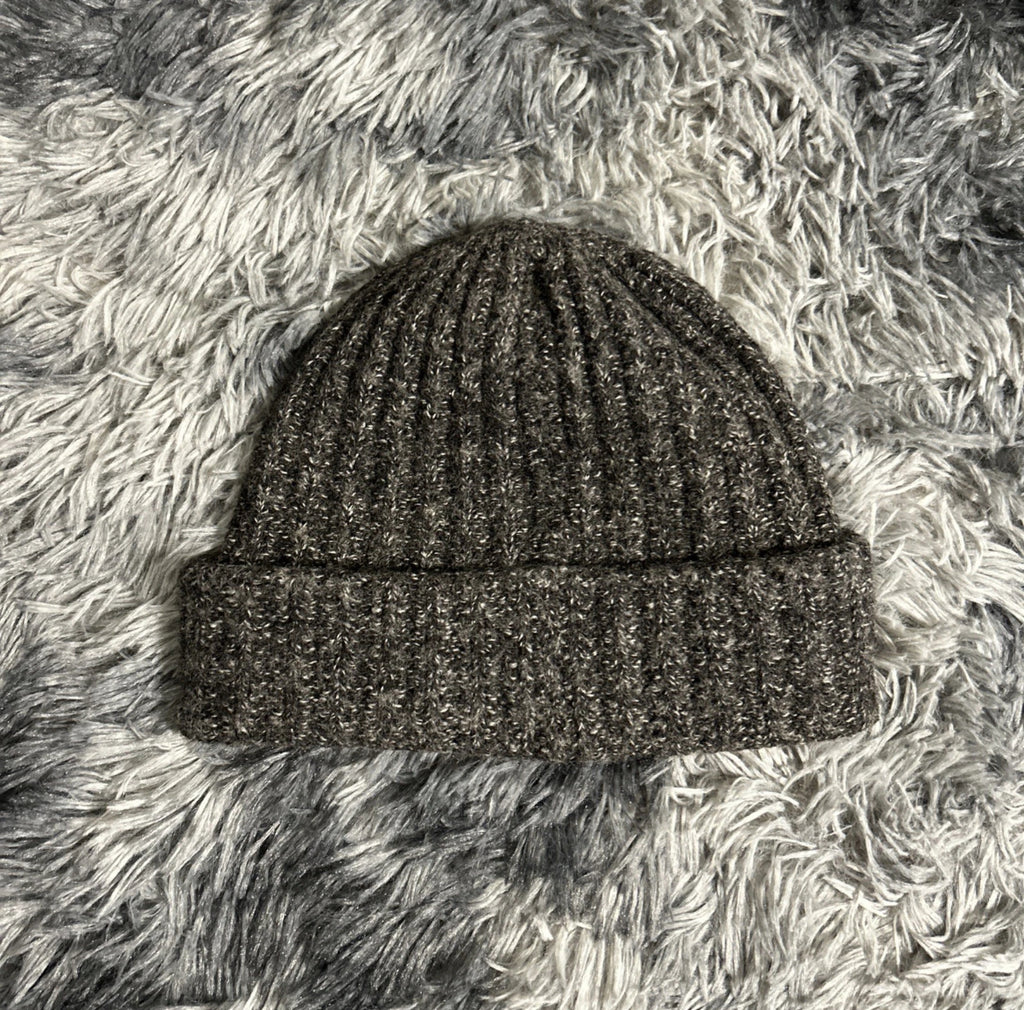 Vintage 2010's Vivienne Westwood Salt & Pepper Grey Knit Beanie