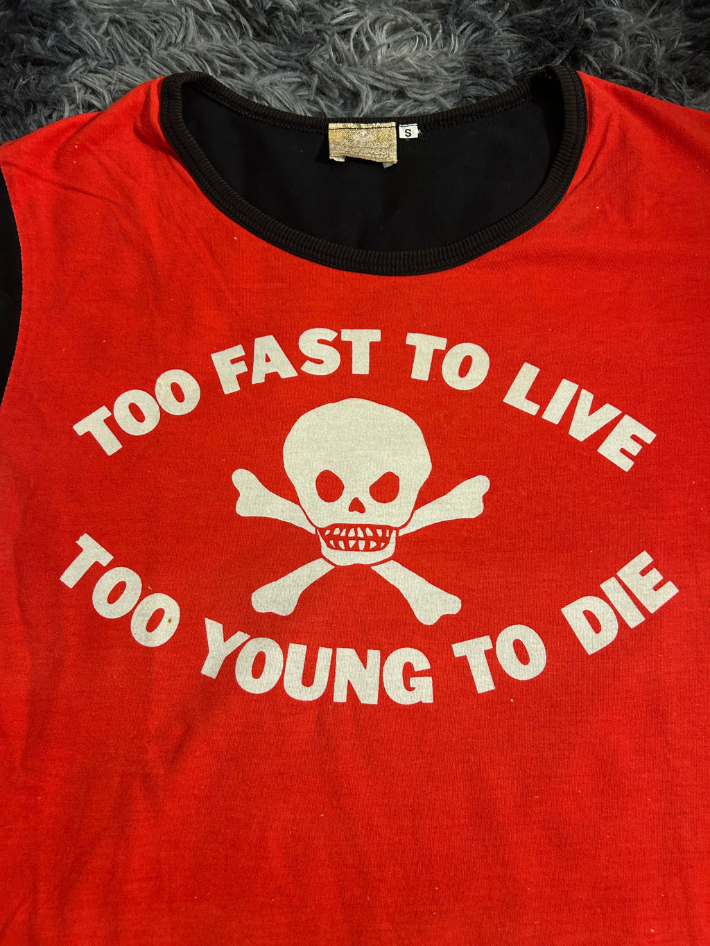Runway SS93 Vivienne Westwood  ‘Too Fast To Live Too Young To Die’ T-Shirt Size Small