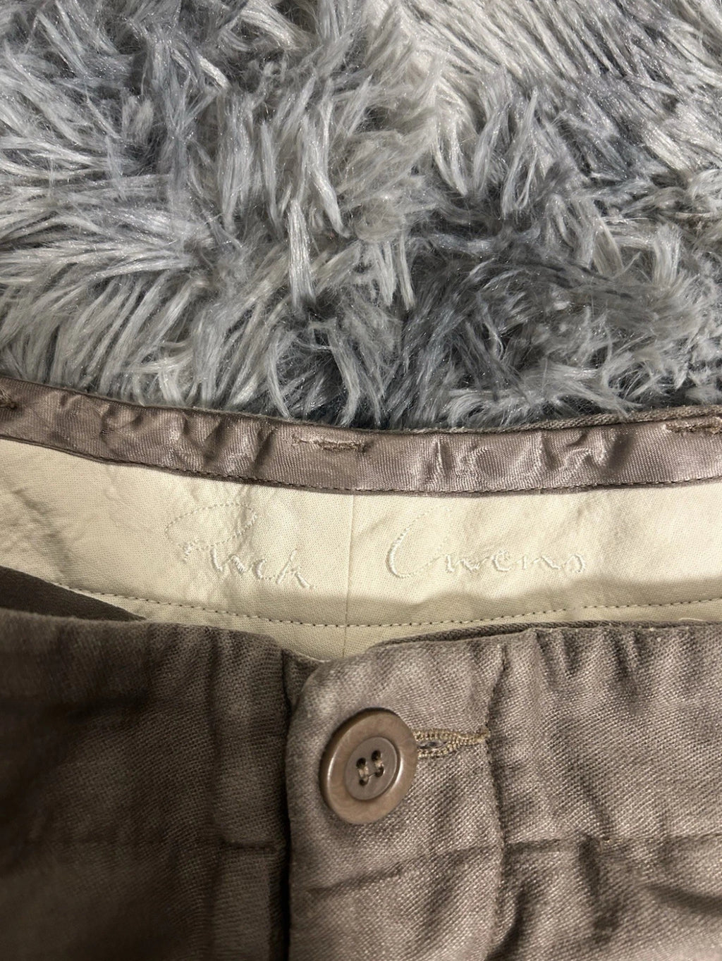 Rick Owens SS11 ‘Anthem’ Dust Canvas Shorts