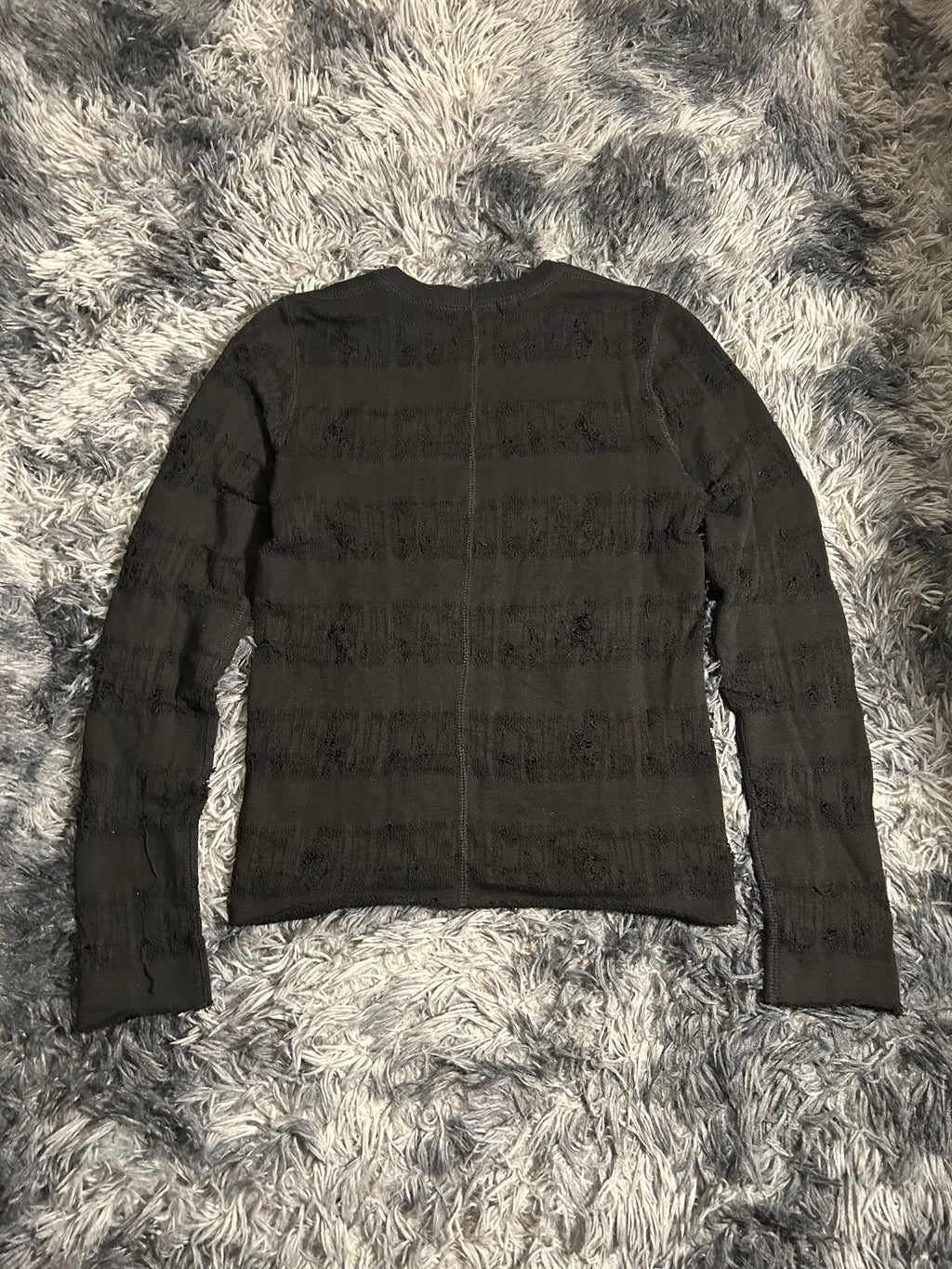 Junya Watanabe FW07 Distressed Grunge Knit Sweater Size Small