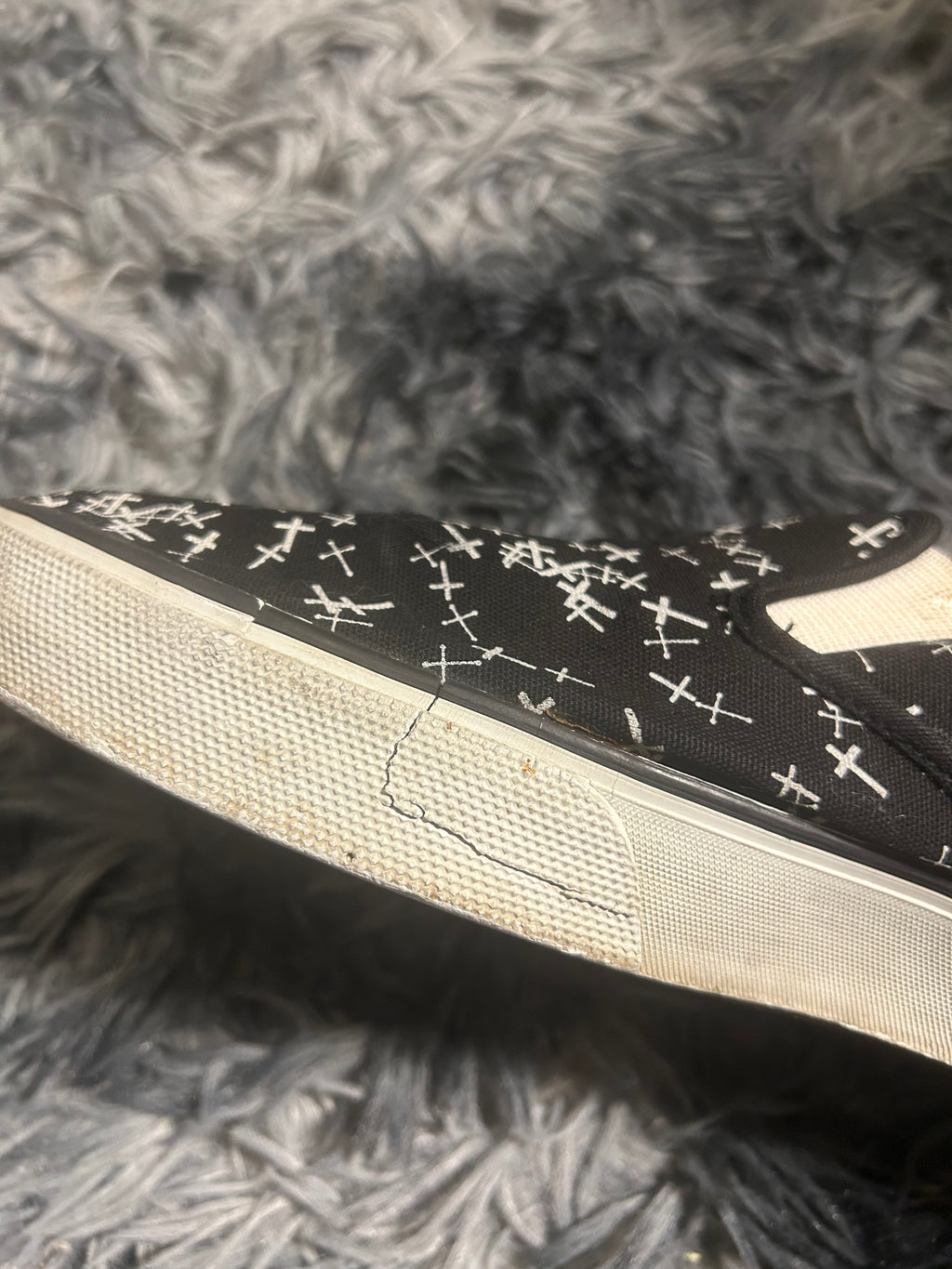 Undercover AW02 ‘Witches Cell Division’ Multi Cross Slip On Shoes Size 9.5 US