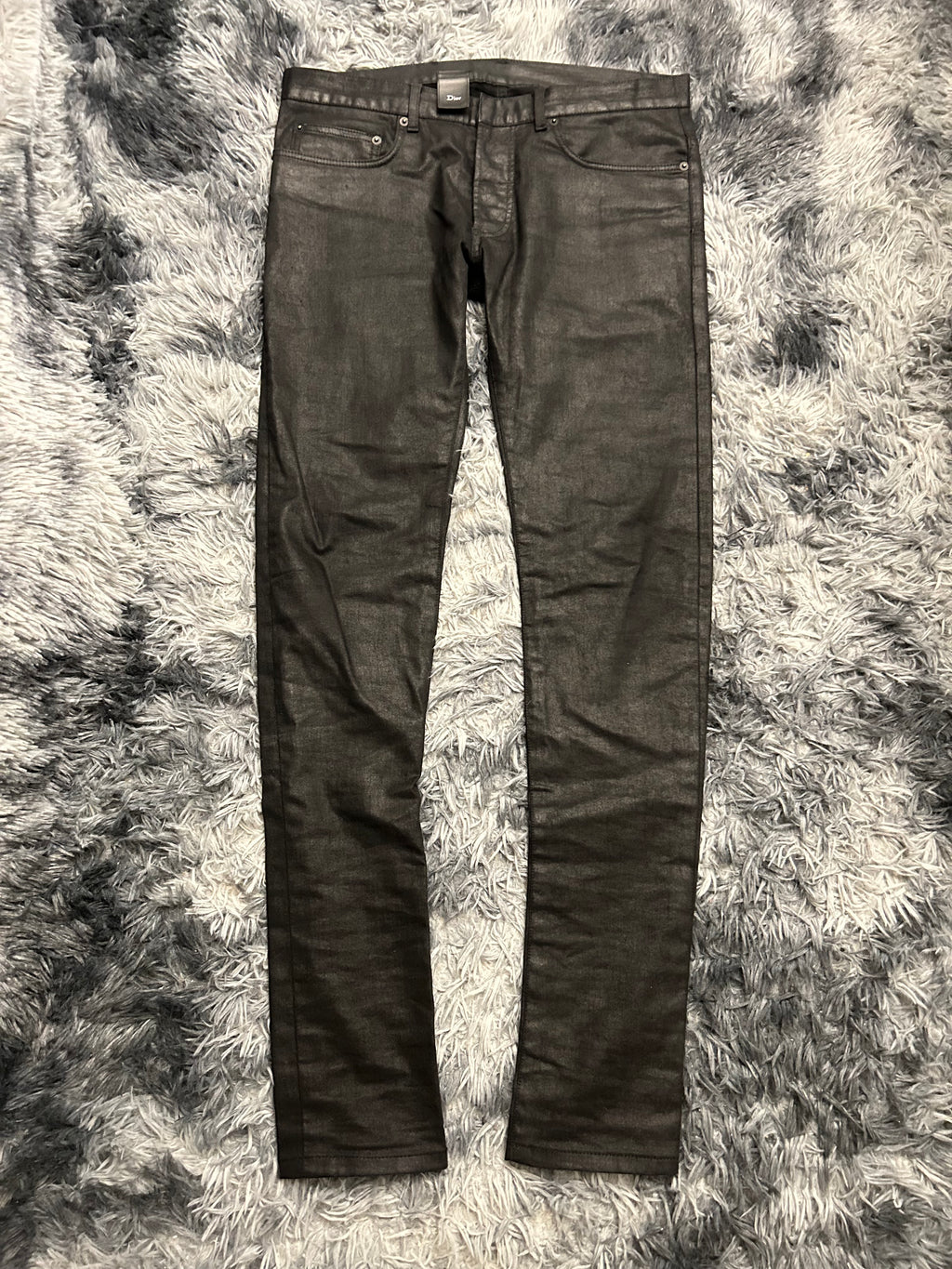 Dior Homme AW10 Waxed Black Denim