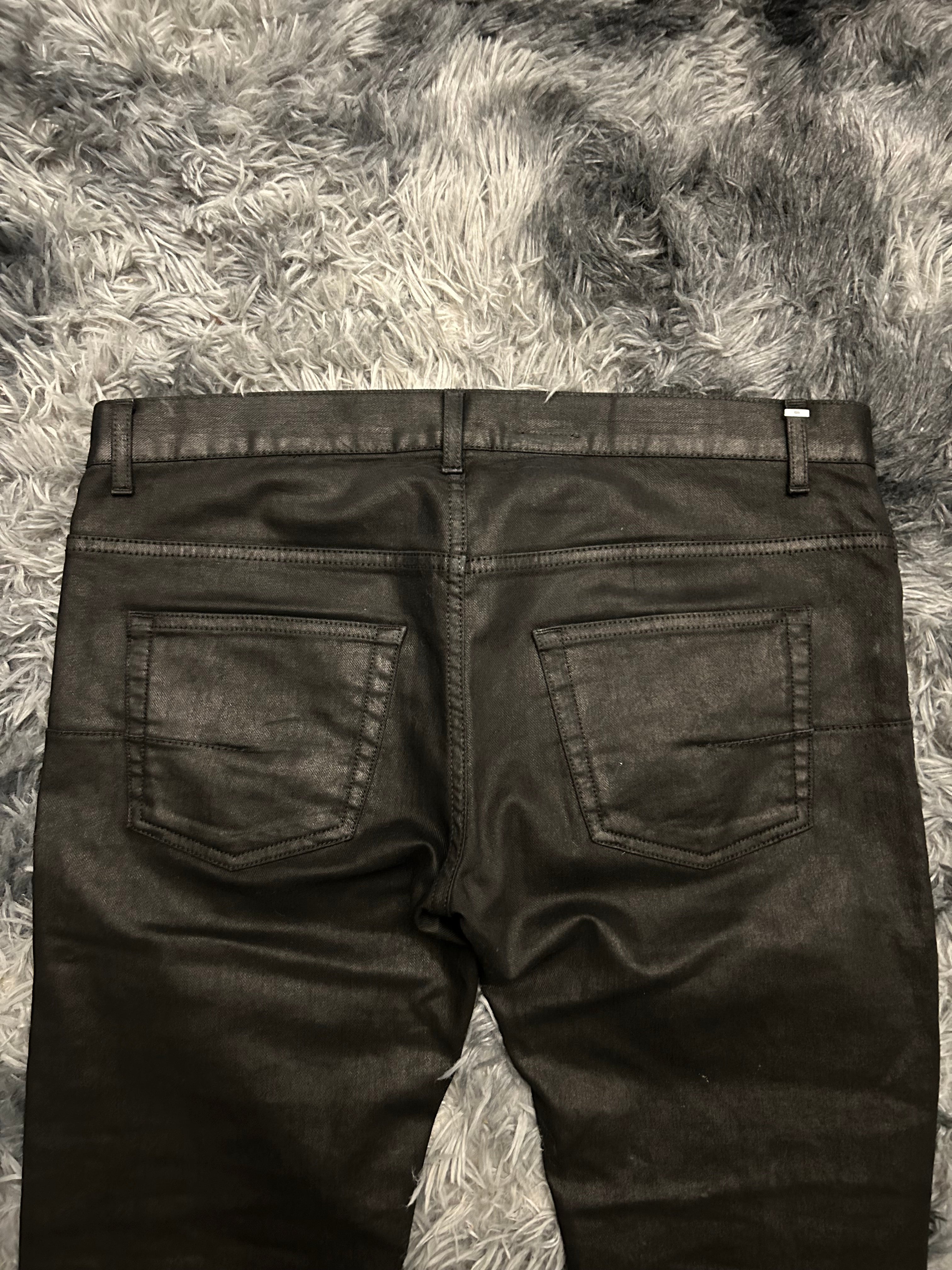 Dior Homme AW10 Waxed Black Denim